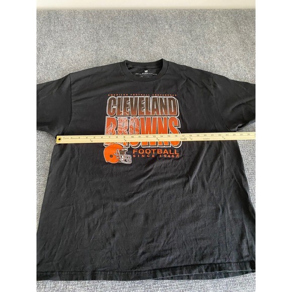 Cleveland Browns Tee Shirt Adult XXLarge Black American NFL‎ Football Conf Mens - Picture 7 of 8